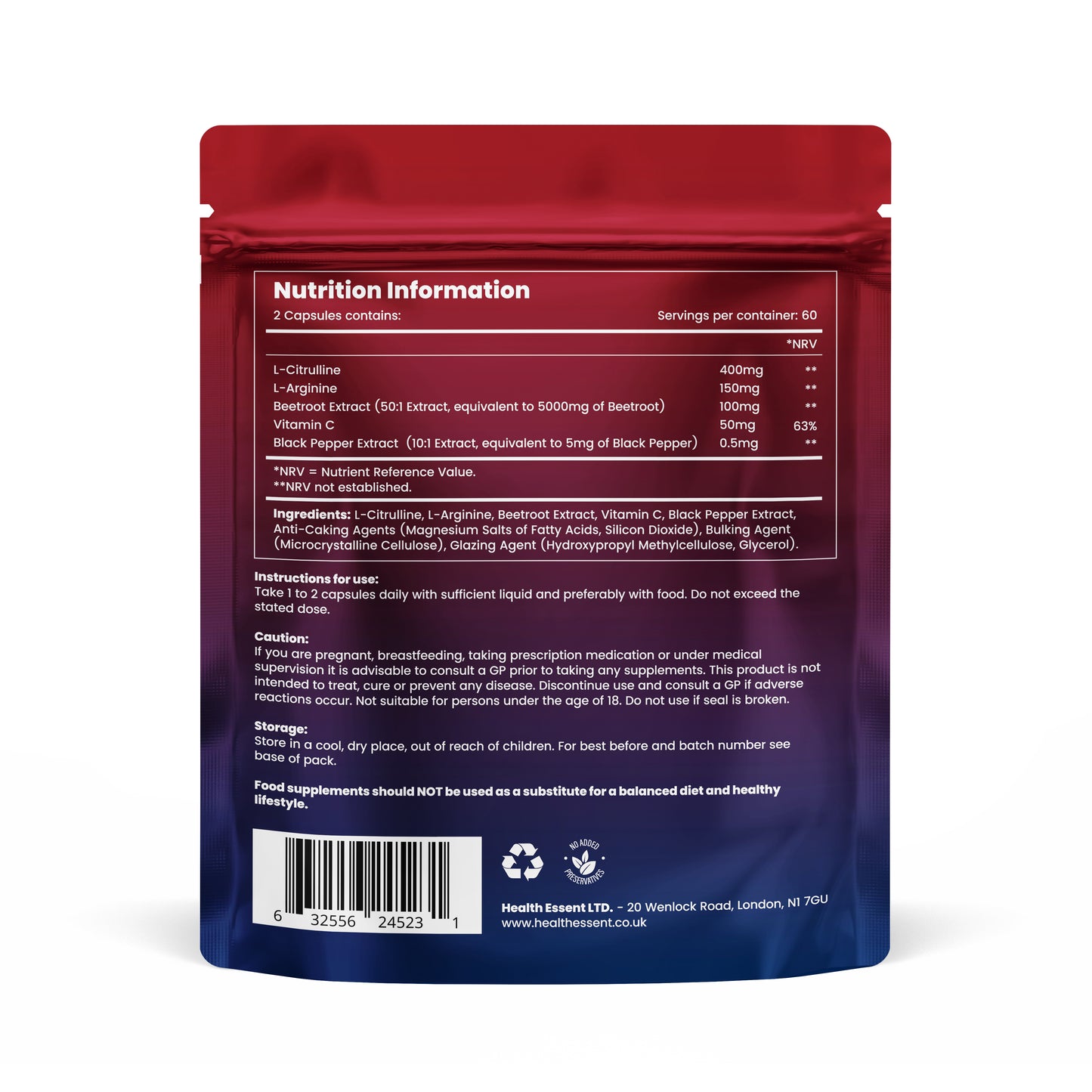 Beetroot, Citrulline & Arginine