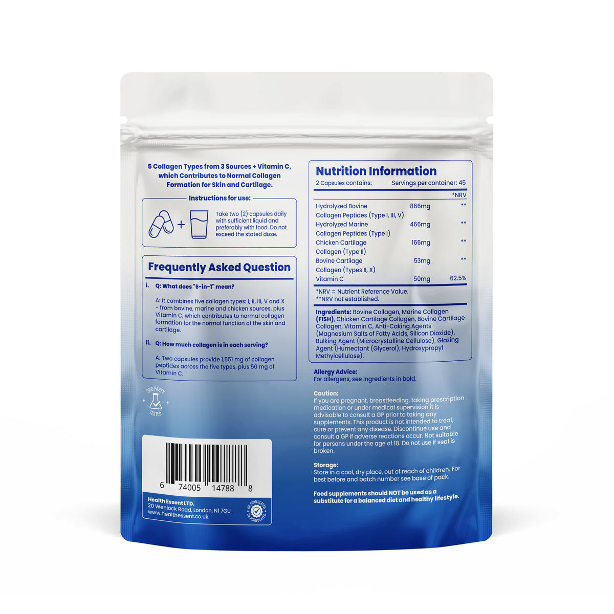 Multi Collagen 6-in-1 (90 Capsules)