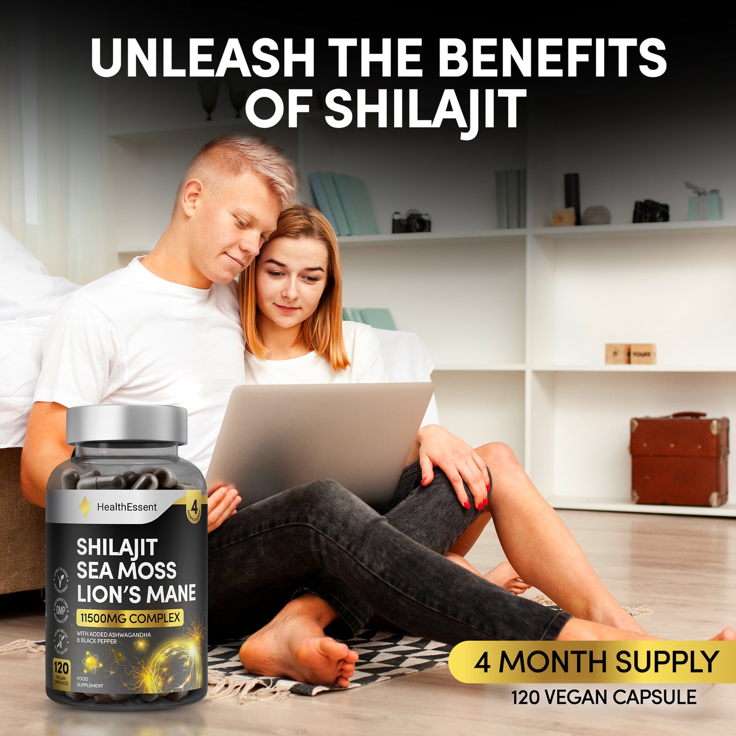 Shilajit Seamoss and Lions Mane Capsules