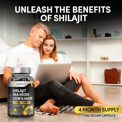 Shilajit Seamoss and Lions Mane Capsules