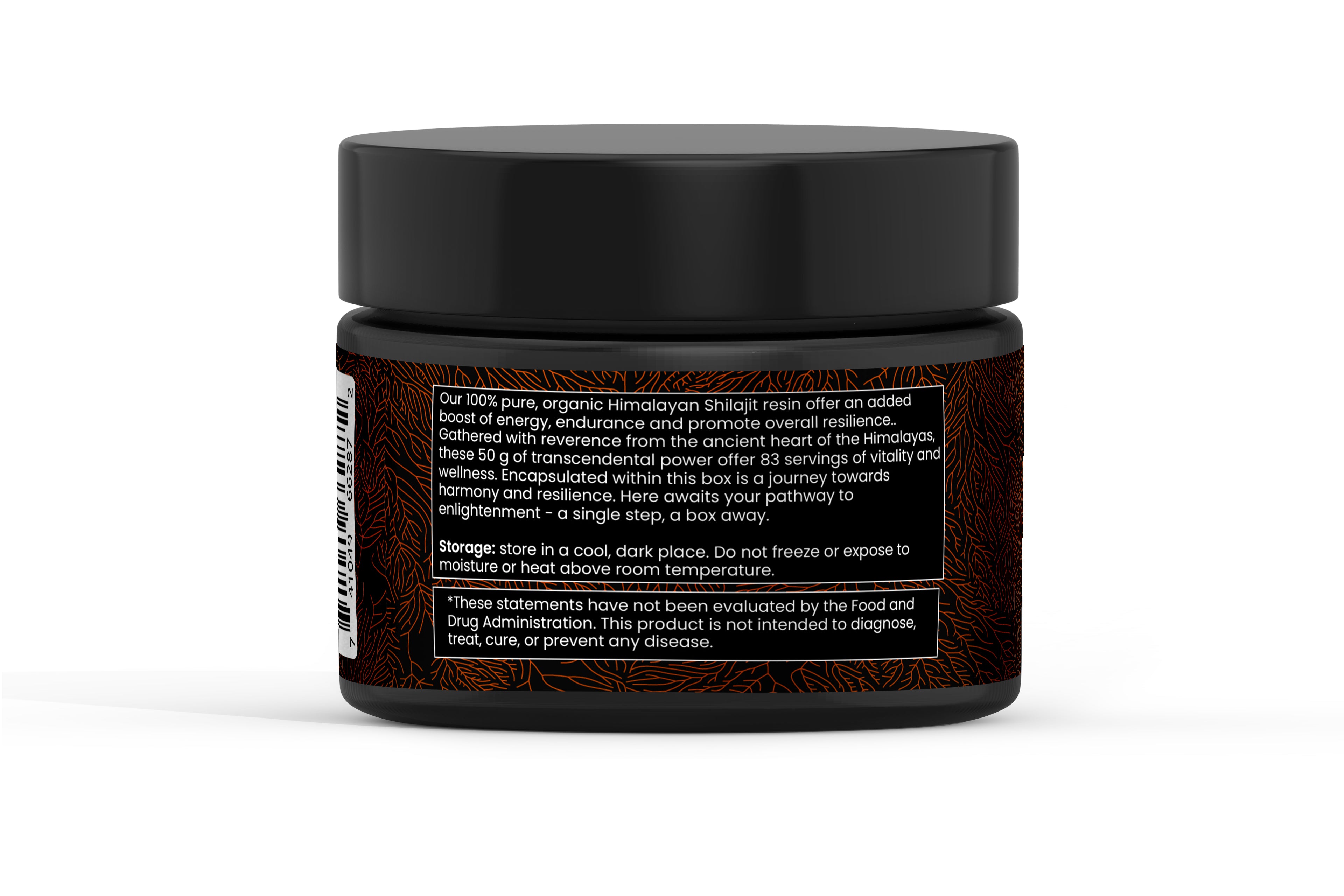 Shilajit Organic with Cordyceps Mushrooms, Ashwagandha & Turmeric, Shilajit Resin Pure Organic Himalayan with Added Blend by HealthEssent - 50g