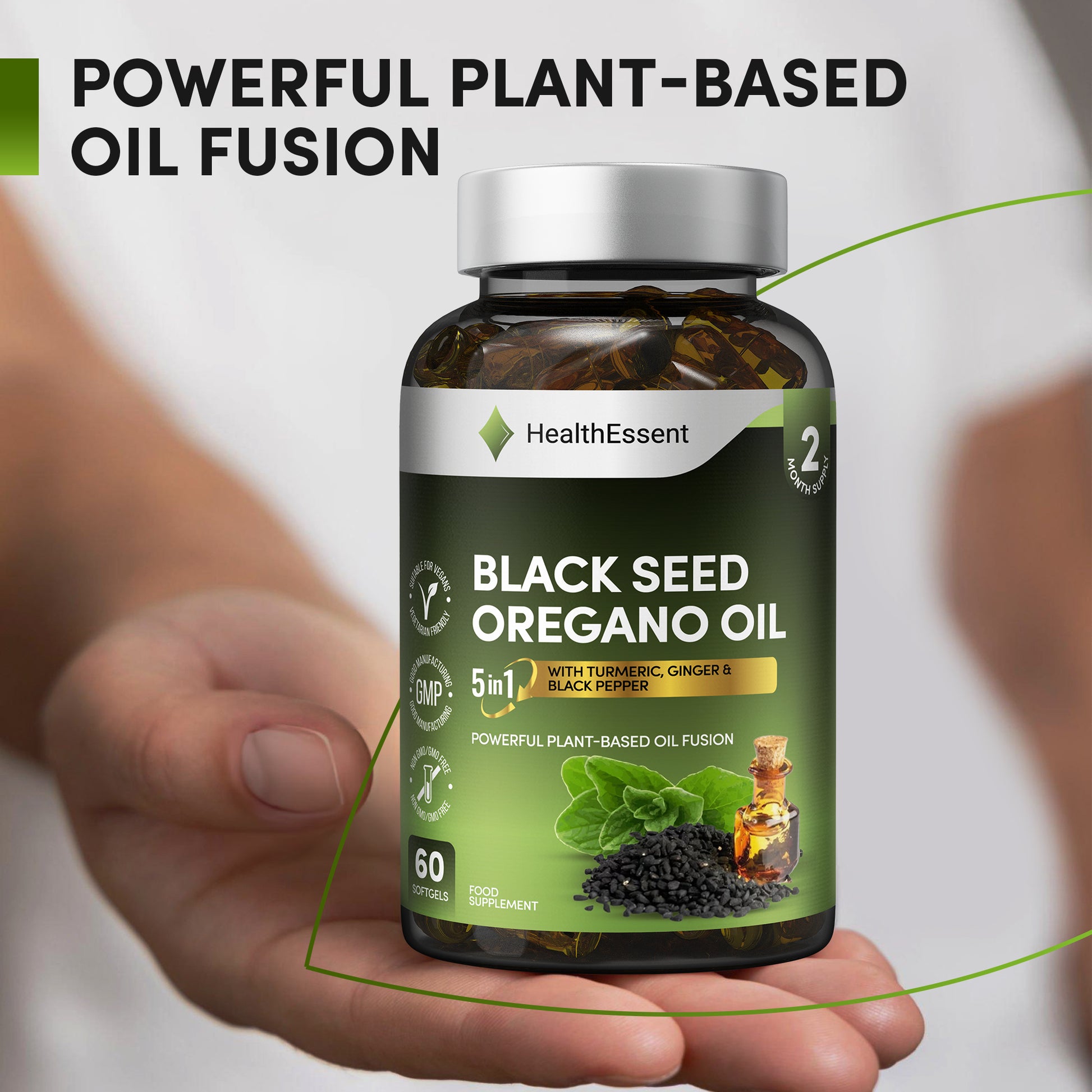 Black Seed Oregano Oil targets: frequent colds and flu, weak immunity, respiratory infections, sinus congestion, bronchitis, gut infections, SIBO, Candida overgrowth, chronic inflammation, joint pain, seasonal allergies