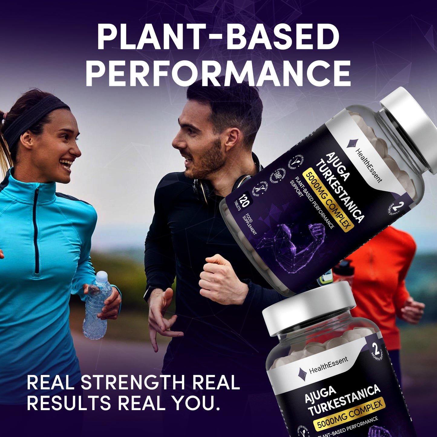 Athlete training, Ajuga Turkestanica benefits for muscle growth, endurance, recovery