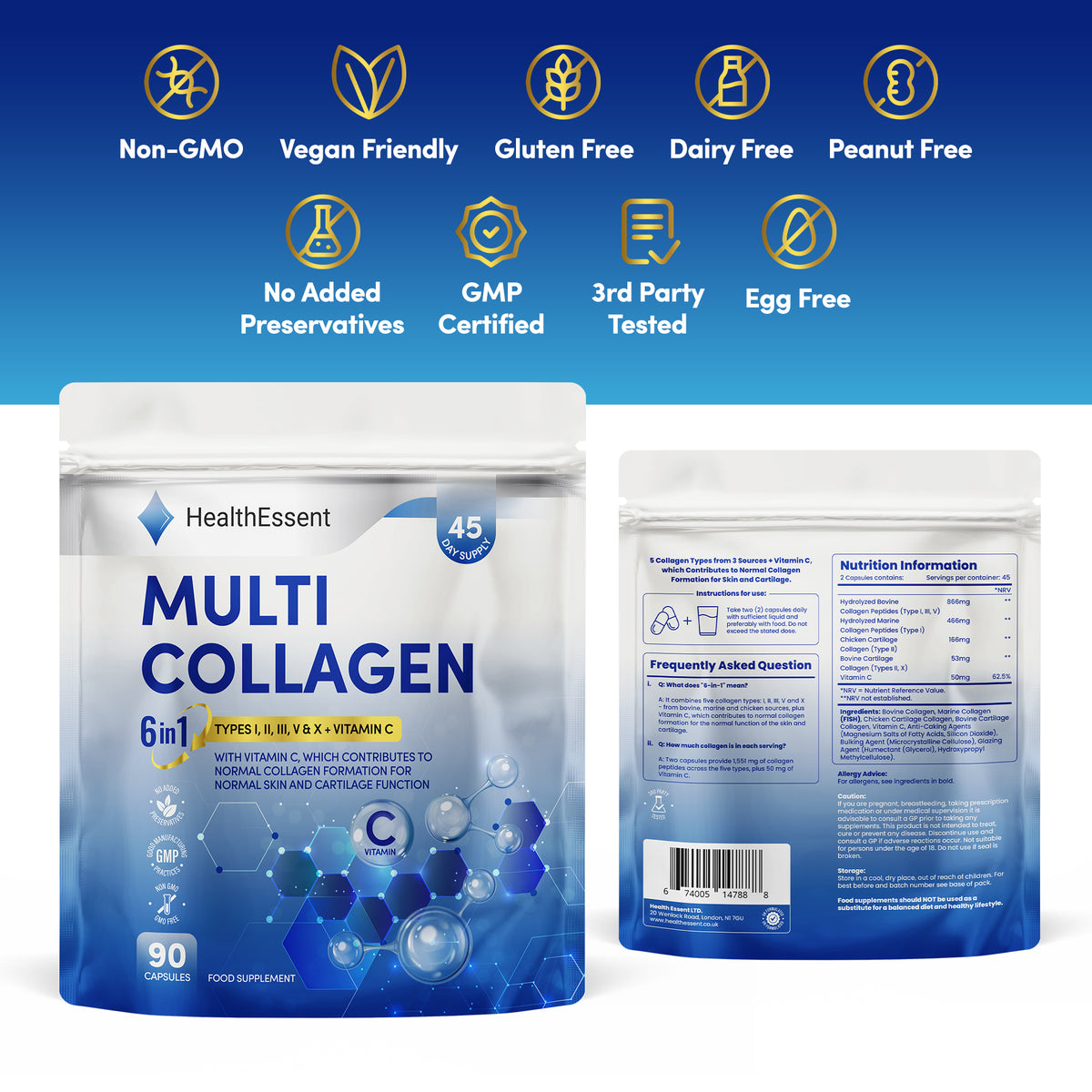 Multi Collagen 6-in-1 (90 Capsules)