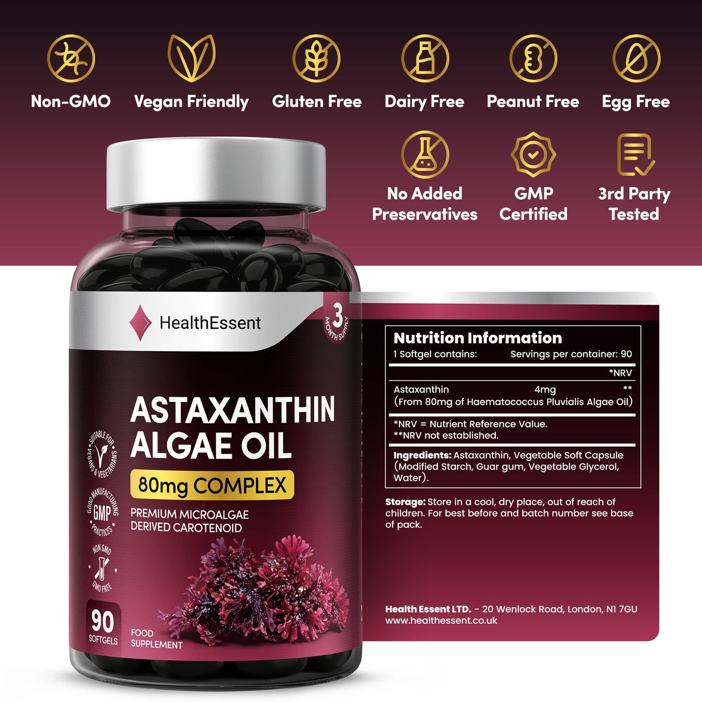 Astaxanthin Algae Oil