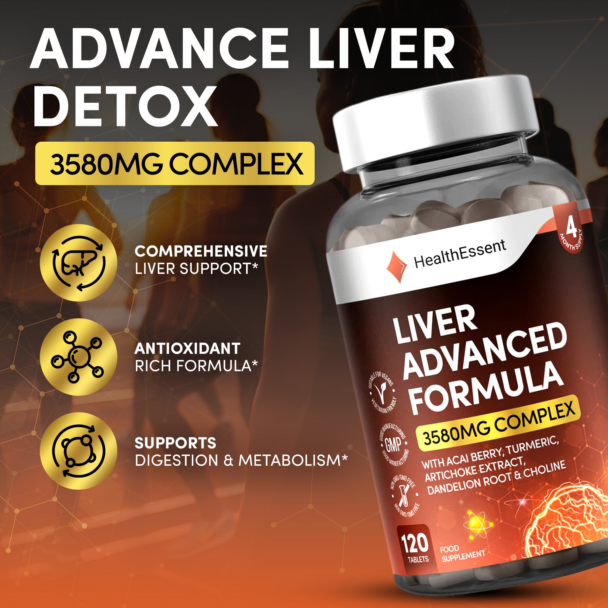 NOVEMBER LIVER 156cm ＋ FLUX DS SMセット Liver Advanced Formula 3580mg Complex | Multi-Ingredient Blend