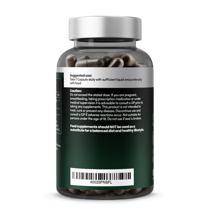 Soursop Graviola supplement usage instructions - take 1 capsule daily with food, GMP certified, suitable for vegans, high strength 30:1 extract for maximum potency
