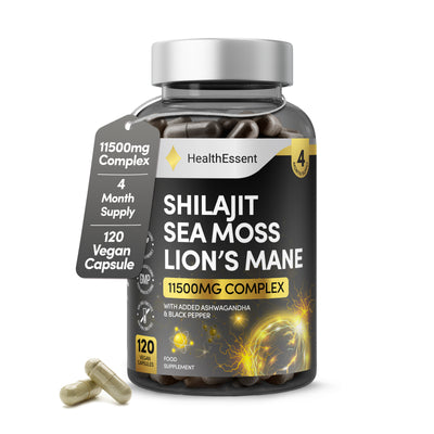 Shilajit, Sea Moss & Lion's Mane Complex - Natural Energy & Brain Support